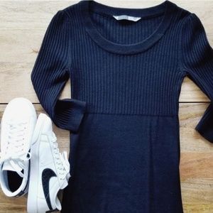 Athleta Rib Knit Cashmere Blend Sweater Dress